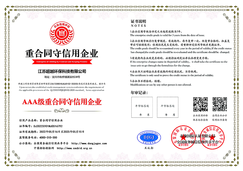 重合同守信用企業